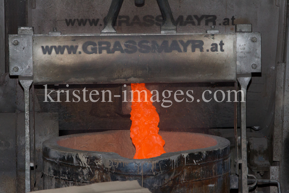 Glockenguss / Glockengiesserei Grassmayr / Innsbruck, Tirol by kristen-images.com