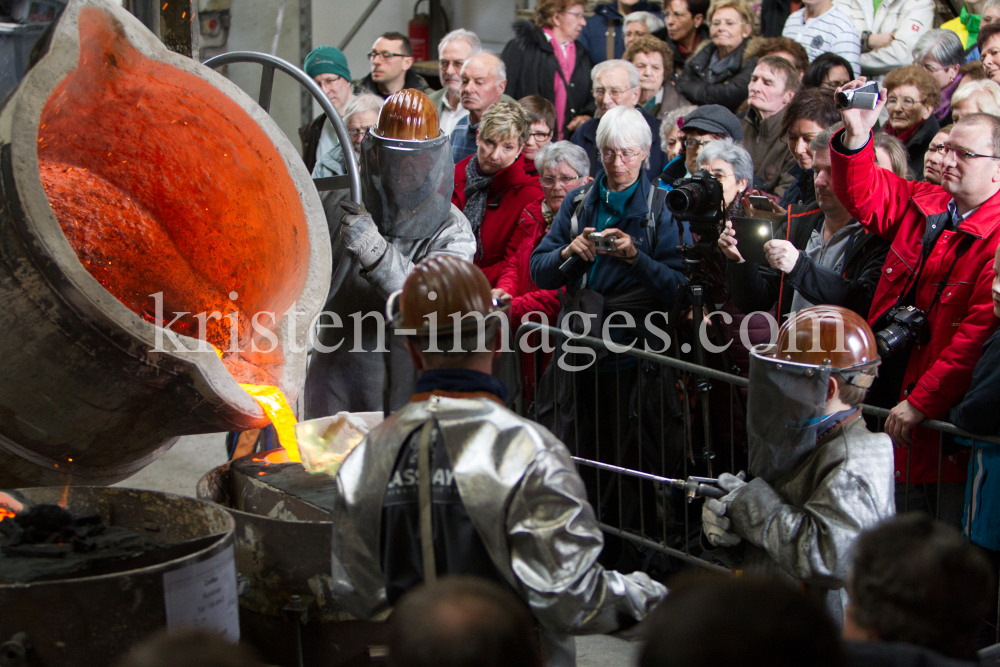 Glockenguss / Glockengiesserei Grassmayr / Innsbruck, Tirol by kristen-images.com