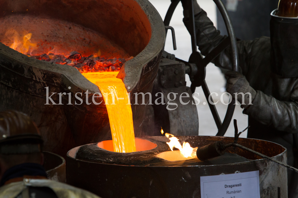 Glockenguss / Glockengiesserei Grassmayr / Innsbruck, Tirol by kristen-images.com