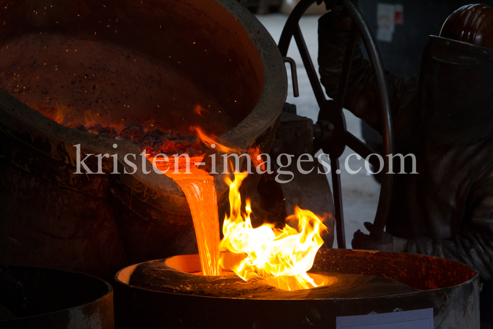 Glockenguss / Glockengiesserei Grassmayr / Innsbruck, Tirol by kristen-images.com