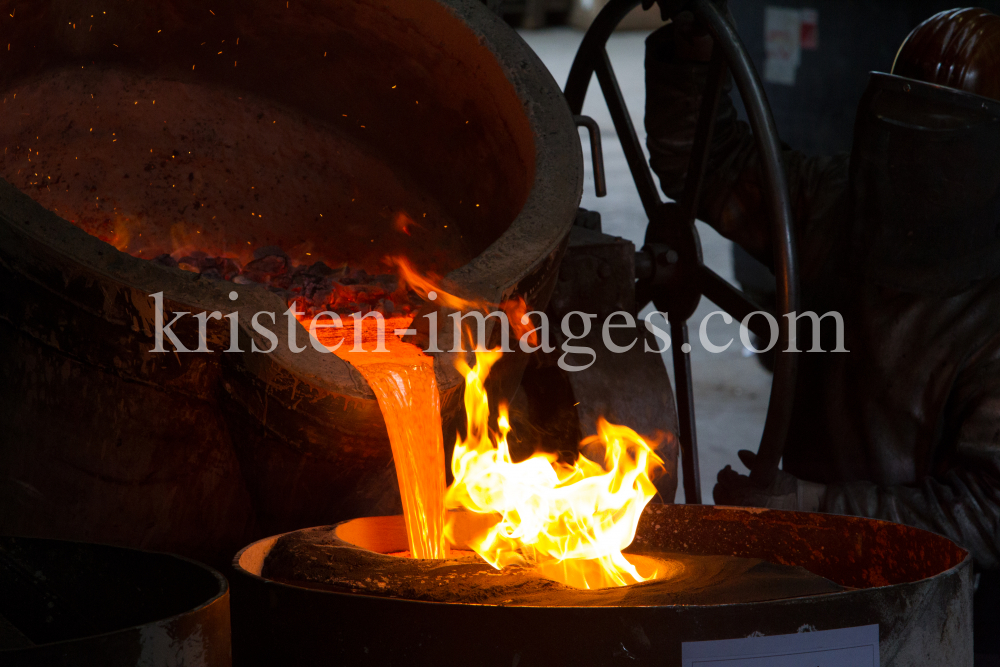 Glockenguss / Glockengiesserei Grassmayr / Innsbruck, Tirol by kristen-images.com