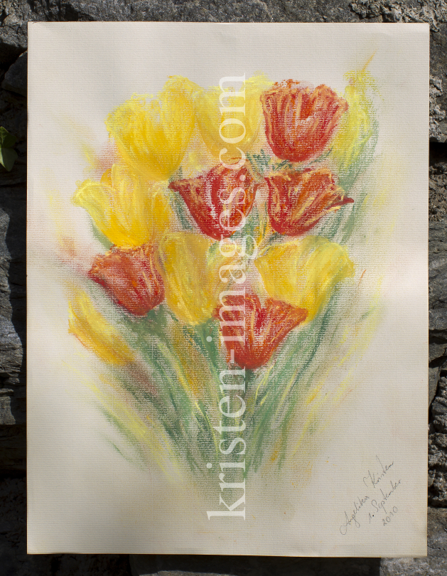 Tulpen - Pastellmalerei by kristen-images.com