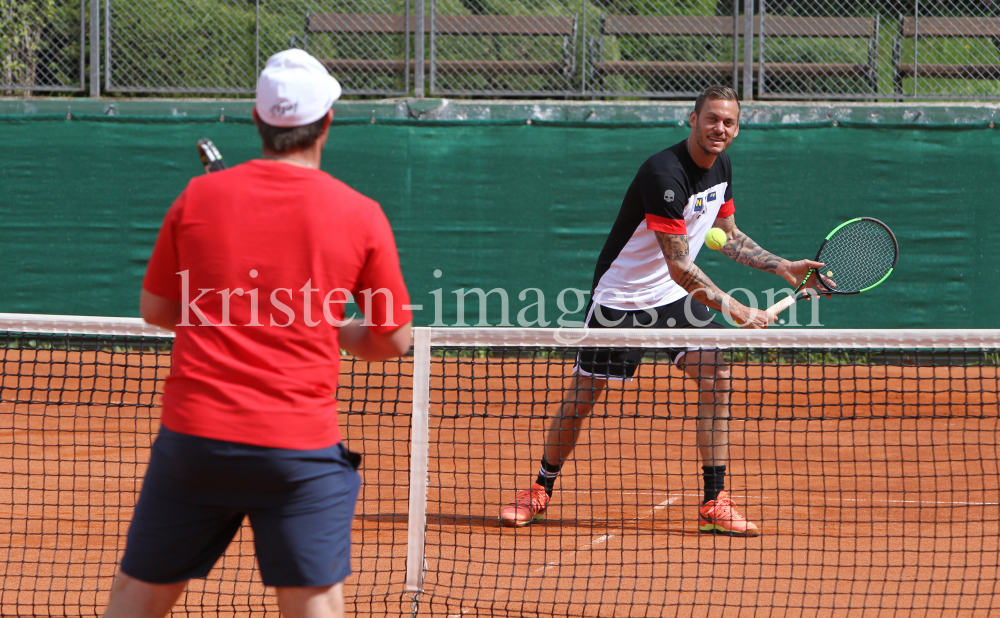 Beat Feuz - Andreas Haider-Maurer / Tennis / Training by kristen-images.com