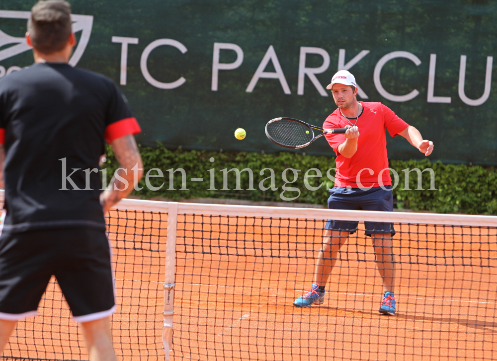 Beat Feuz - Andreas Haider-Maurer / Tennis / Training by kristen-images.com