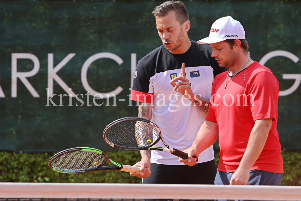 Beat Feuz - Andreas Haider-Maurer / Tennis / Training by kristen-images.com