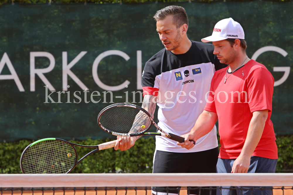 Beat Feuz - Andreas Haider-Maurer / Tennis / Training by kristen-images.com