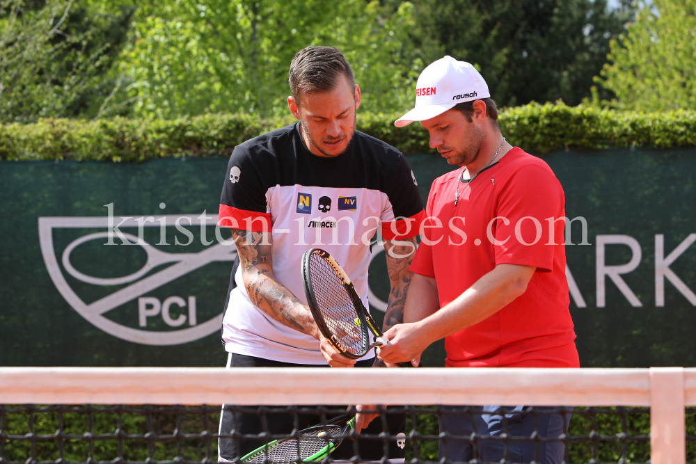 Beat Feuz - Andreas Haider-Maurer / Tennis / Training by kristen-images.com