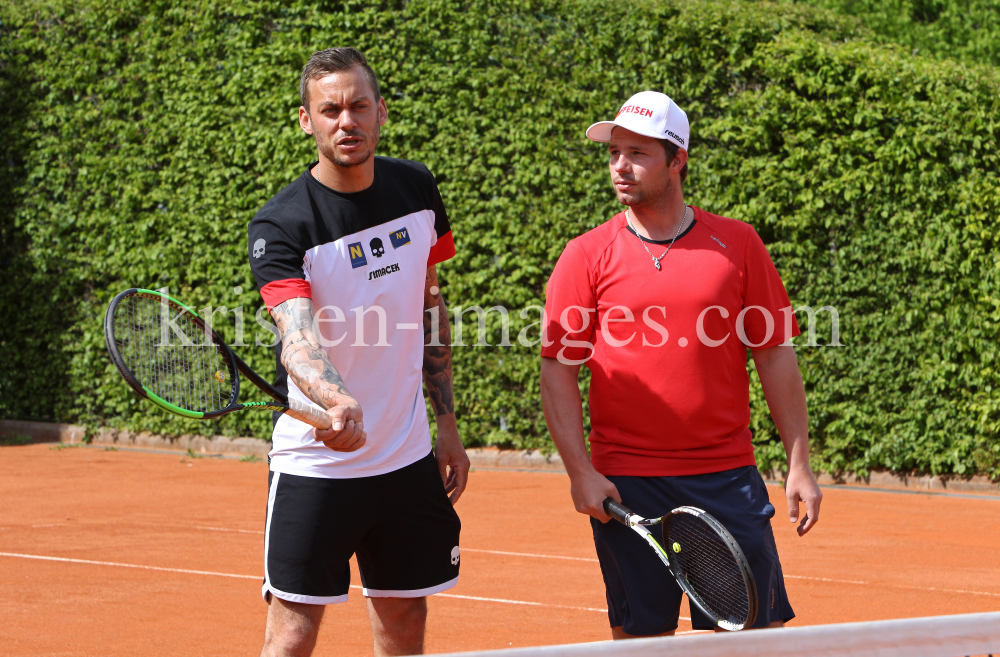 Beat Feuz - Andreas Haider-Maurer / Tennis / Training by kristen-images.com