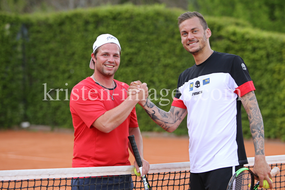 Beat Feuz - Andreas Haider-Maurer / Tennis / Training by kristen-images.com