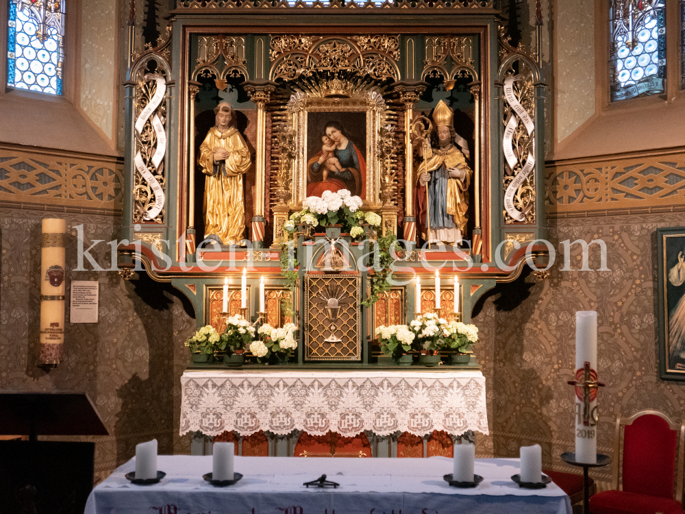 Wallfahrtskirche Maria Locherboden, Mötz, Mieminger Plateau, Tirol by kristen-images.com