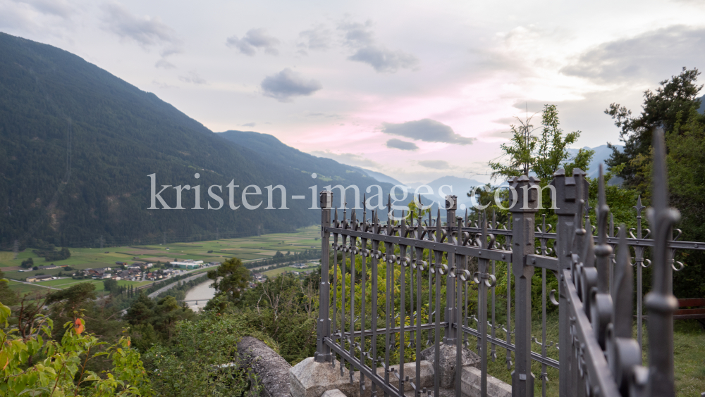 Zaun um die Wallfahrtskirche Maria Locherboden, Mötz, Mieminger Plateau by kristen-images.com