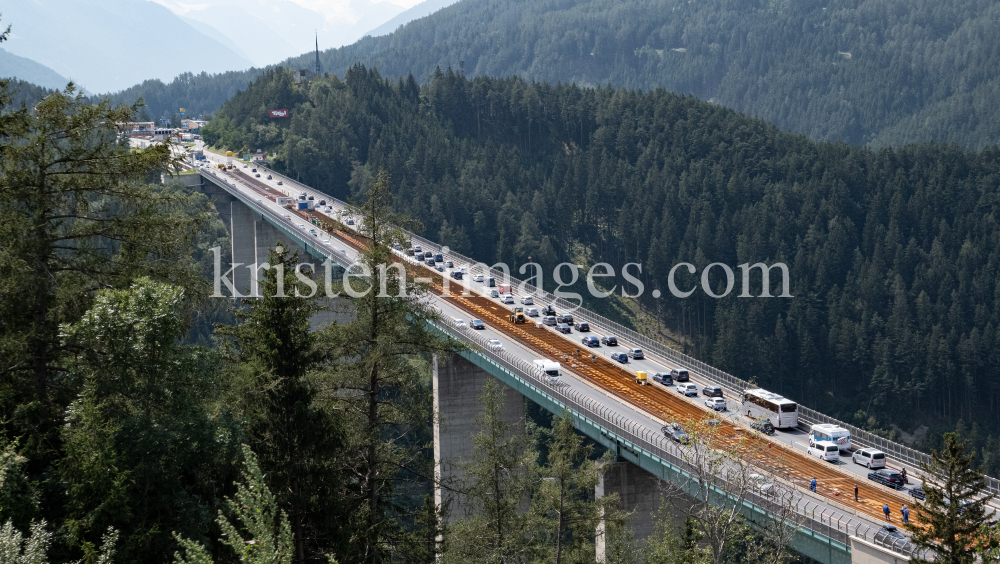 Europabrücke, Tirol, Austria / Brennerautobahn A13 by kristen-images.com