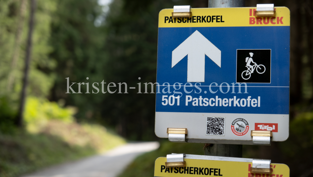 Mountainbikeroute von Patsch auf den Patscherkofel  by kristen-images.com