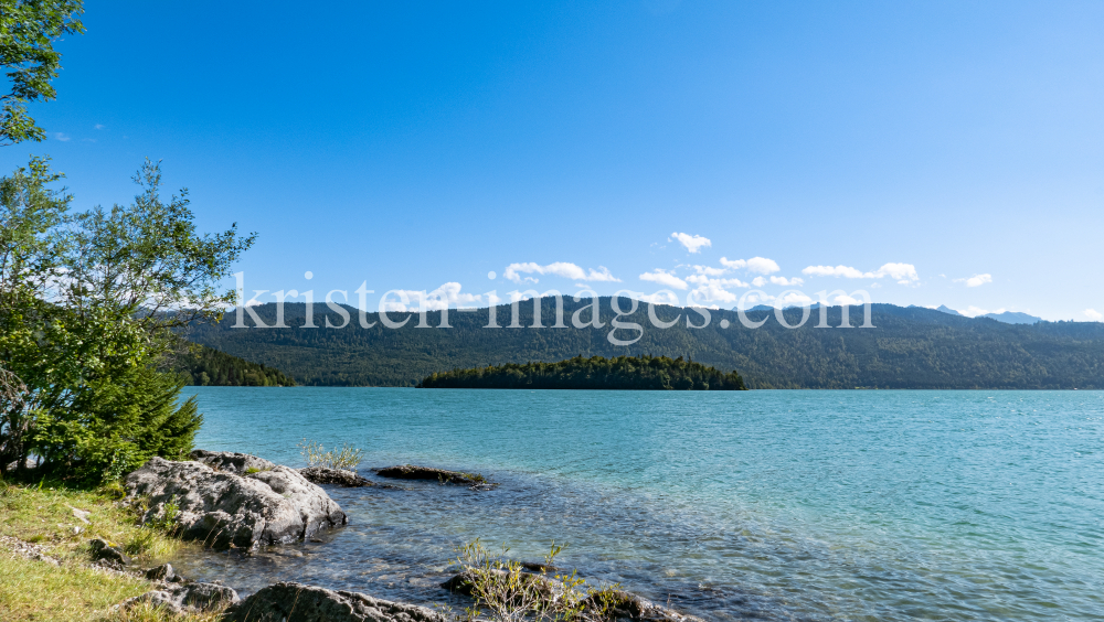 Walchensee, Bayern, Deutschland / Insel Sassau by kristen-images.com