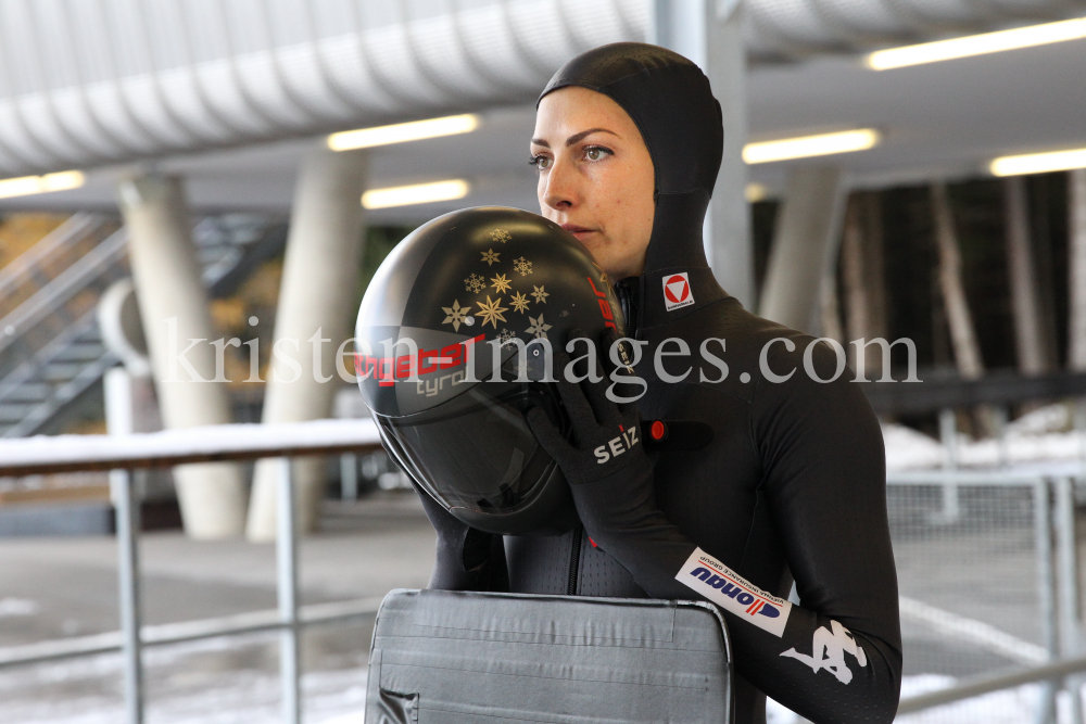 Janine Flock (AUT) / Skeleton / Bobbahn Innsbruck-Igls by kristen-images.com