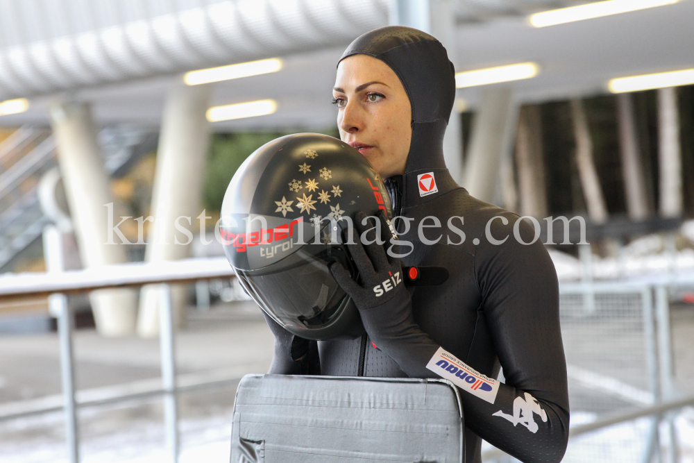 Janine Flock (AUT) / Skeleton / Bobbahn Innsbruck-Igls by kristen-images.com