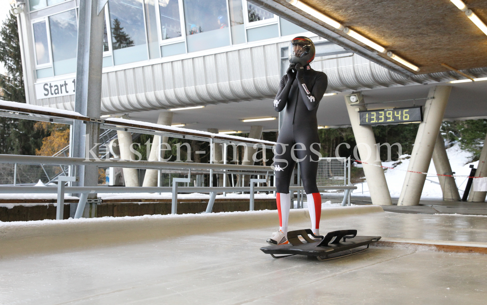 Janine Flock (AUT) / Skeleton / Bobbahn Innsbruck-Igls by kristen-images.com