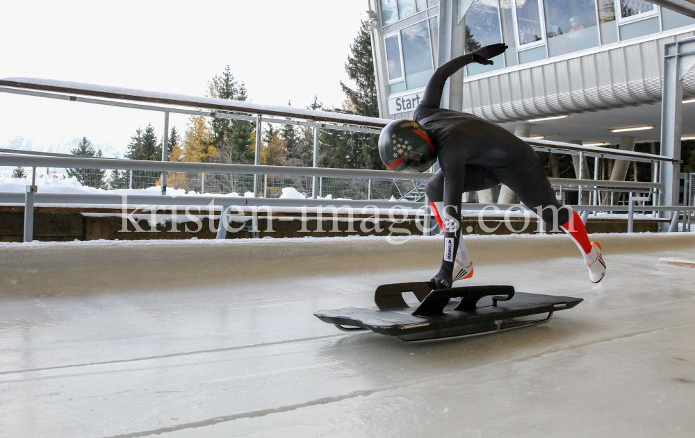 Janine Flock (AUT) / Skeleton / Bobbahn Innsbruck-Igls by kristen-images.com