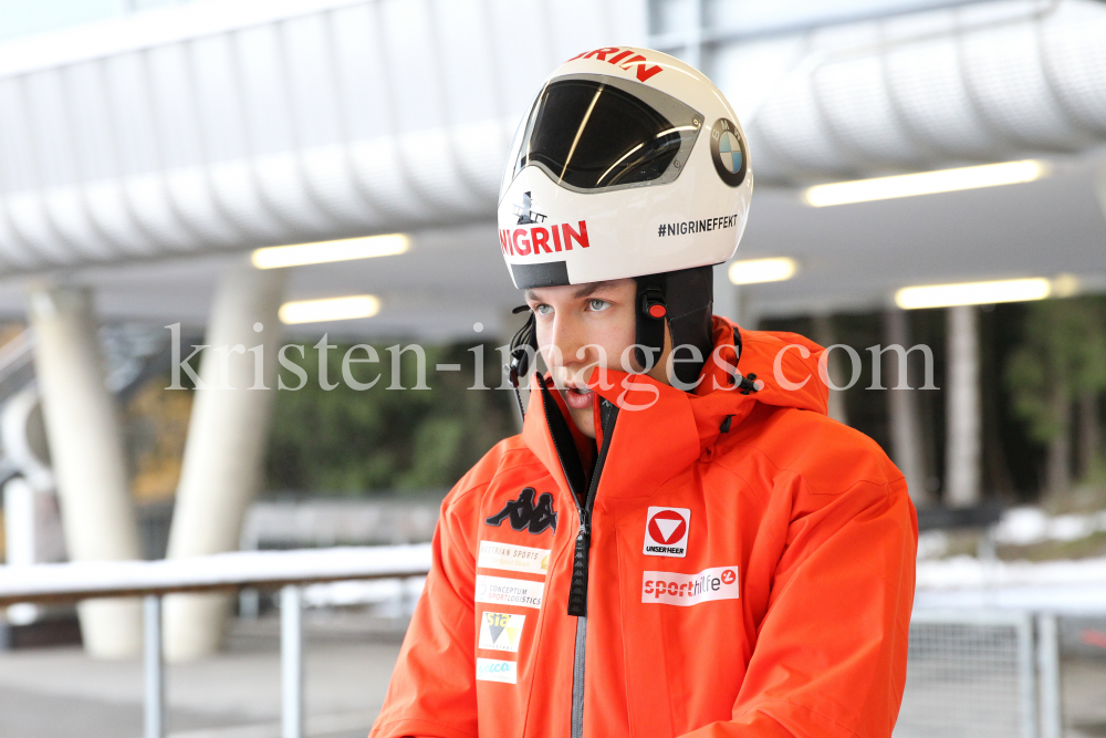 Samuel Maier (AUT) / Skeleton / Bobbahn Innsbruck-Igls by kristen-images.com