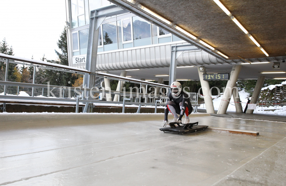 Samuel Maier (AUT) / Skeleton / Bobbahn Innsbruck-Igls by kristen-images.com