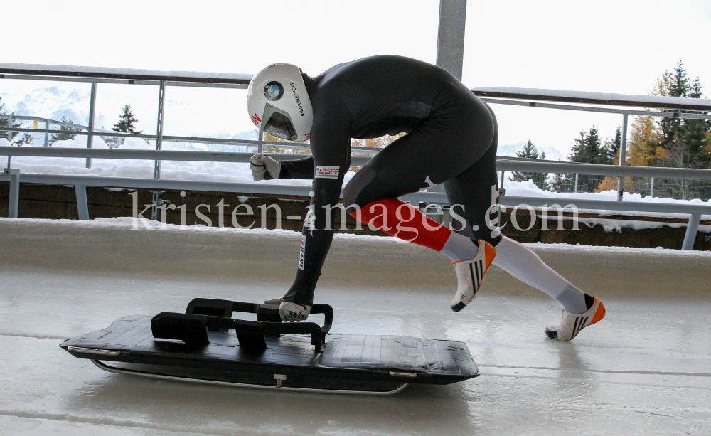 Samuel Maier (AUT) / Skeleton / Bobbahn Innsbruck-Igls by kristen-images.com