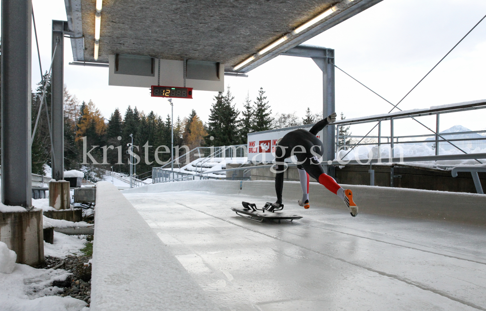 Samuel Maier (AUT) / Skeleton / Bobbahn Innsbruck-Igls by kristen-images.com