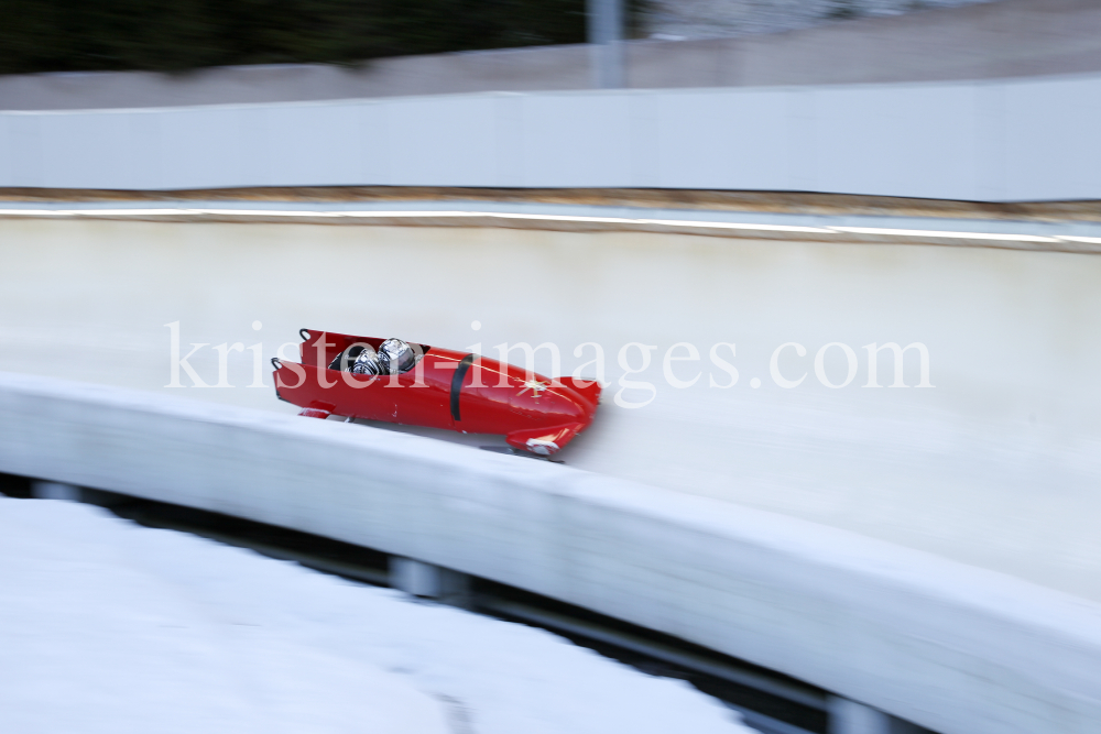 Bobbahn Innsbruck-Igls, Tirol, Austria / Training 2er Bob by kristen-images.com