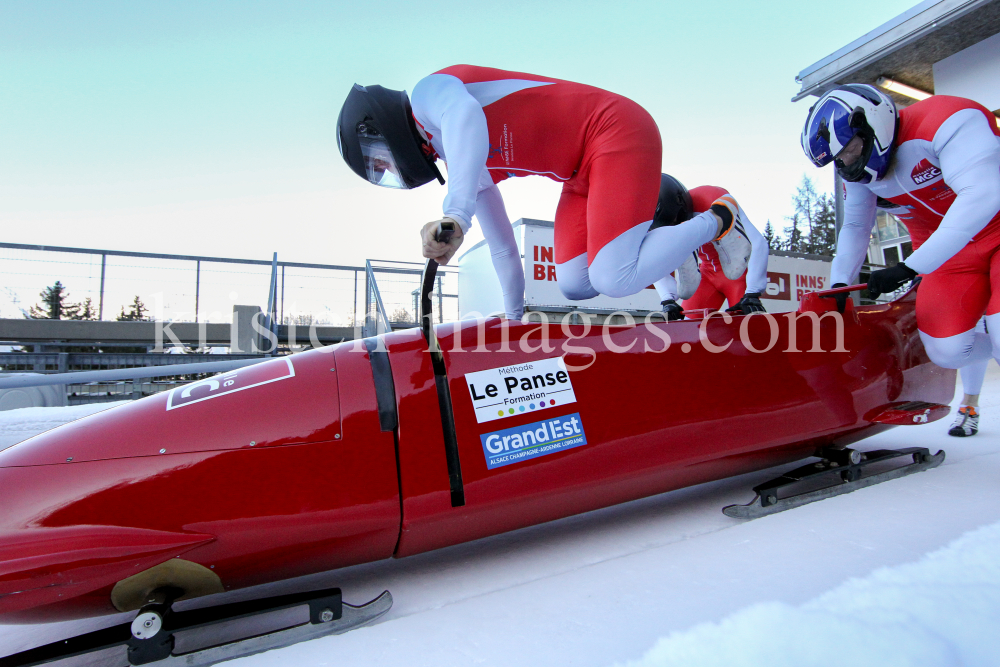 Bobbahn Innsbruck-Igls, Tirol, Austria / 4er Bob by kristen-images.com