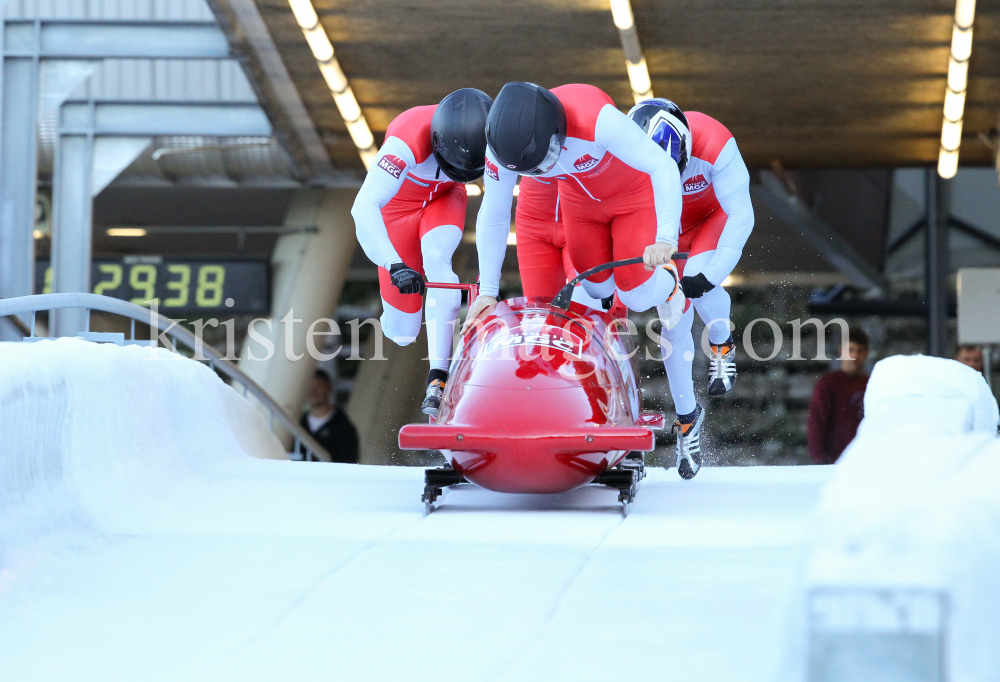 Bobbahn Innsbruck-Igls, Tirol, Austria / 4er Bob by kristen-images.com