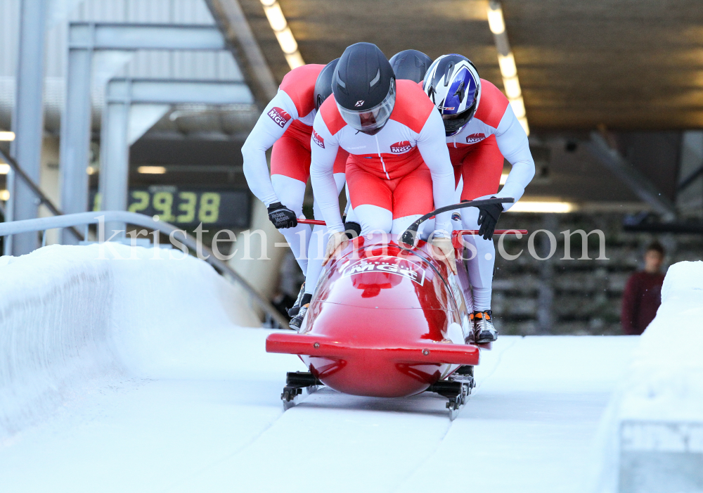 Bobbahn Innsbruck-Igls, Tirol, Austria / 4er Bob by kristen-images.com