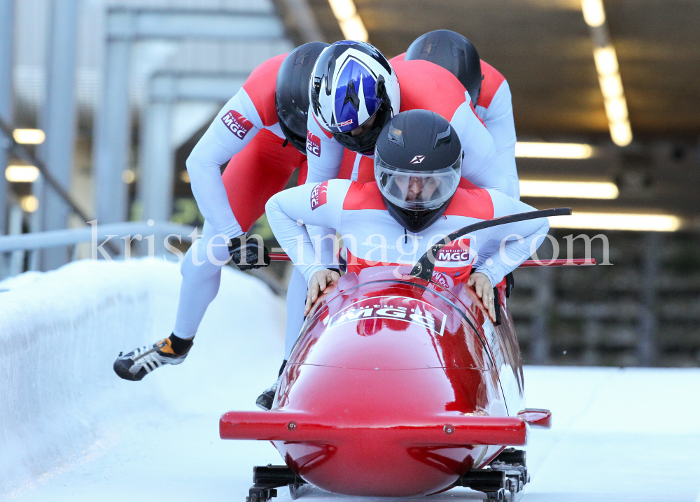 Bobbahn Innsbruck-Igls, Tirol, Austria / 4er Bob by kristen-images.com