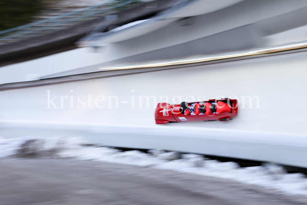 Bobbahn Innsbruck-Igls, Tirol, Austria / 4er Bob by kristen-images.com