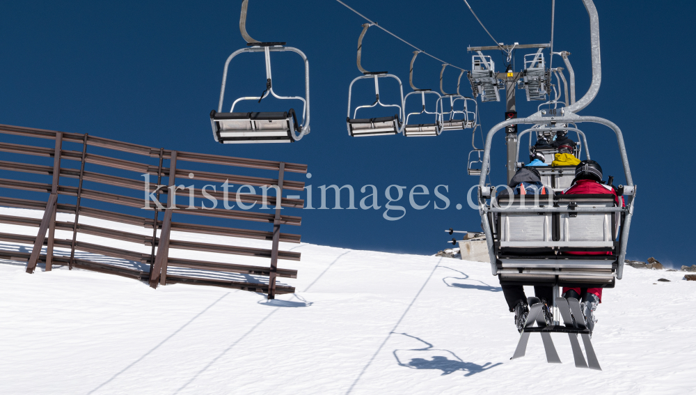 Stubaier Gletscher, Tirol, Austria / Pfaffengrat  Sessellift by kristen-images.com