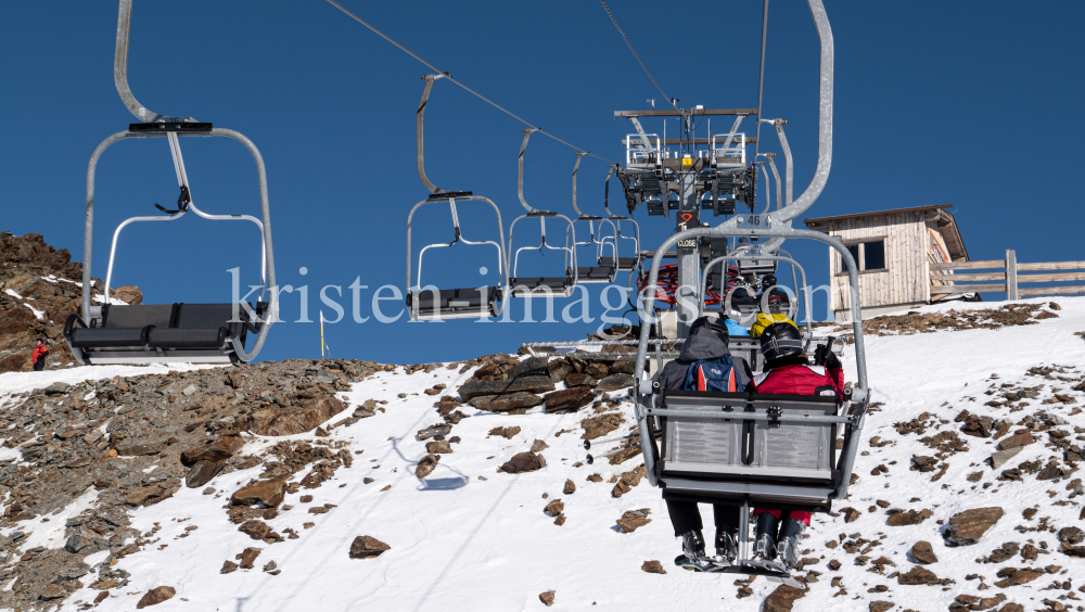 Stubaier Gletscher, Tirol, Austria / Pfaffengrat  Sessellift by kristen-images.com