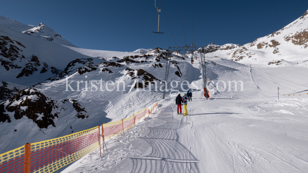 Stubaier Gletscher, Tirol, Austria / Gaisskarferner Schlepplift by kristen-images.com