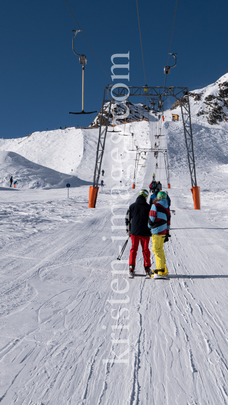 Stubaier Gletscher, Tirol, Austria / Gaisskarferner Schlepplift by kristen-images.com