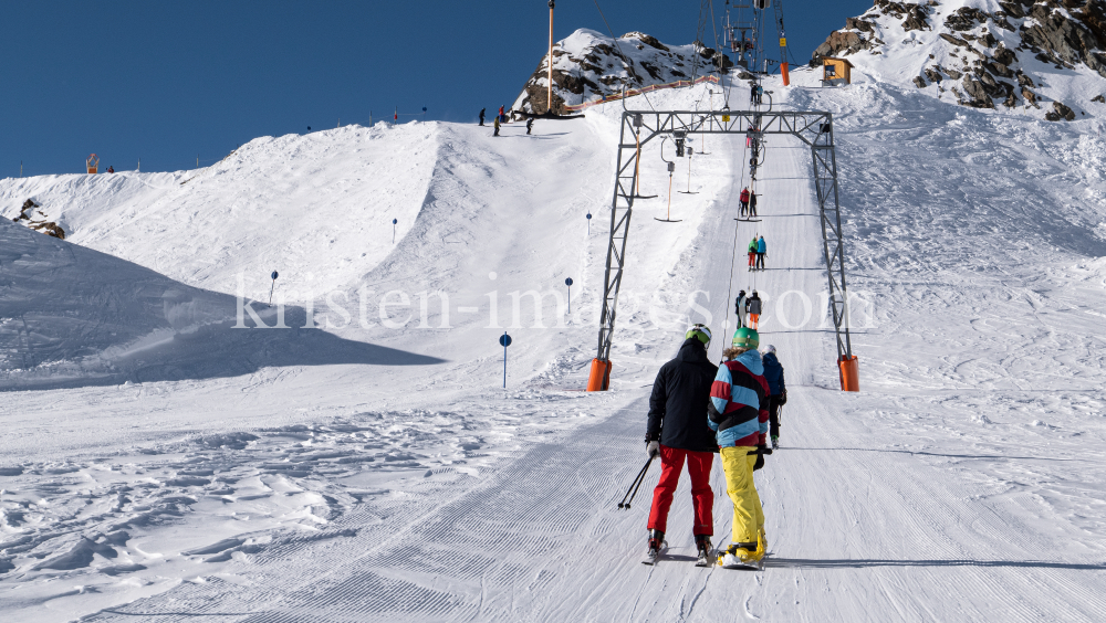 Stubaier Gletscher, Tirol, Austria / Gaisskarferner Schlepplift by kristen-images.com