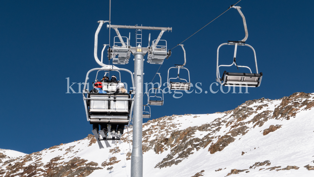 Stubaier Gletscher, Tirol, Austria / Wildspitz Sessellift by kristen-images.com