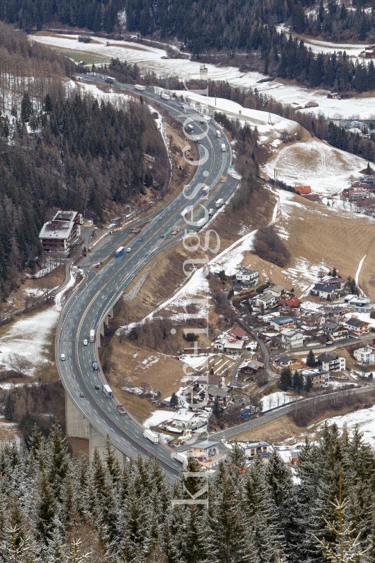 Brennerautobahn, Steinach am Brenner, Tirol, Austria by kristen-images.com