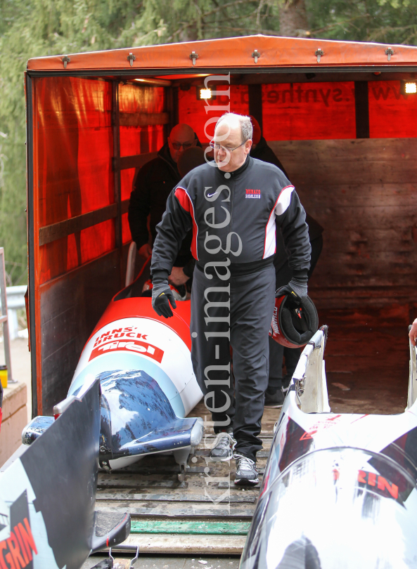 Fürst Albert II. von Monco / Skeleton Europapokal der Senioren / Innsbruck-Igls by kristen-images.com