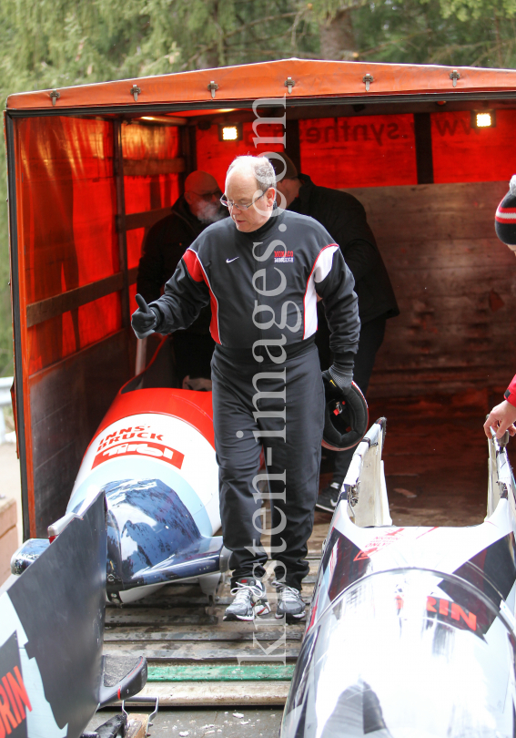 Fürst Albert II. von Monco / Skeleton Europapokal der Senioren / Innsbruck-Igls by kristen-images.com