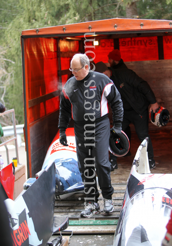 Fürst Albert II. von Monco / Skeleton Europapokal der Senioren / Innsbruck-Igls by kristen-images.com