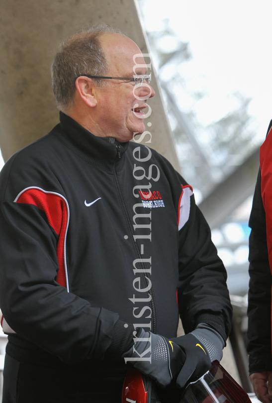 Fürst Albert II. von Monco / Skeleton Europapokal der Senioren / Innsbruck-Igls by kristen-images.com