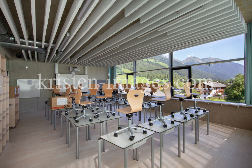 Schulcampus der NMS, Ski Mittelschule Neustift im  Stubaital, Tirol by kristen-images.com