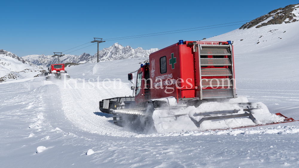 Pistenrettung / Stubaier Gletscher, Stubaital, Tirol, Austria by kristen-images.com