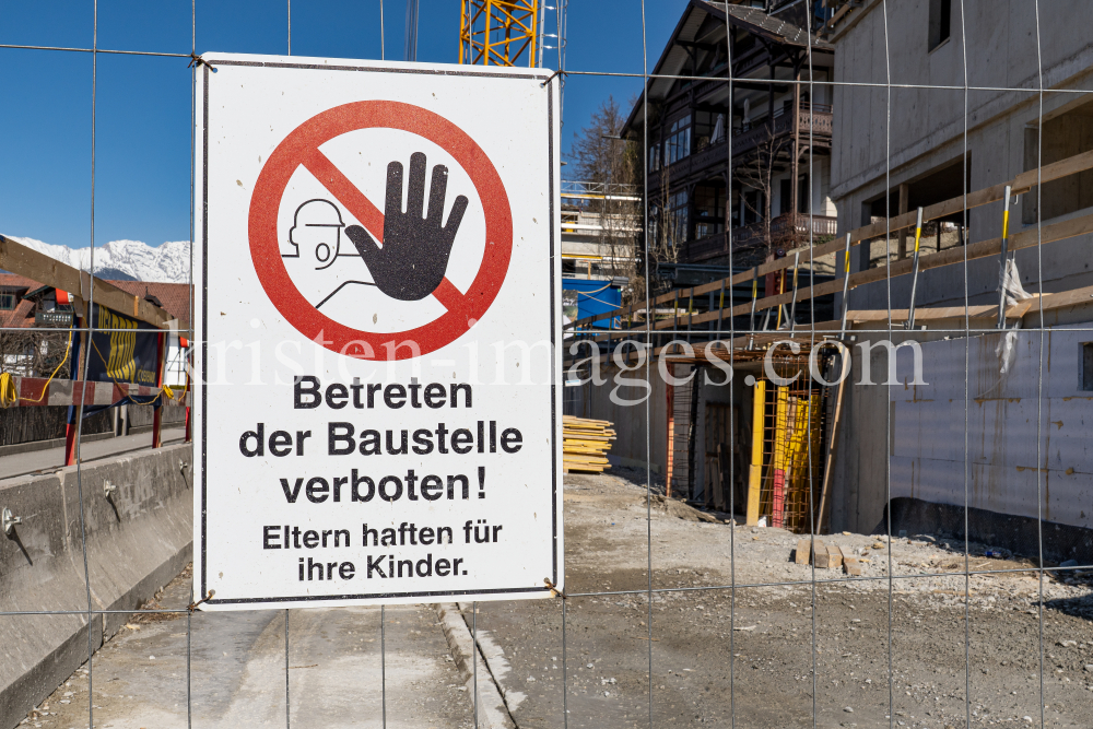 Baustelle / Igls, Innsbruck, Tirol, Austria by kristen-images.com