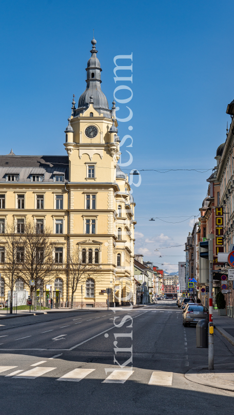 MCI (früher Alte Hauptpost), Maximilianstraße, Innsbruck, Tirol, Austria by kristen-images.com