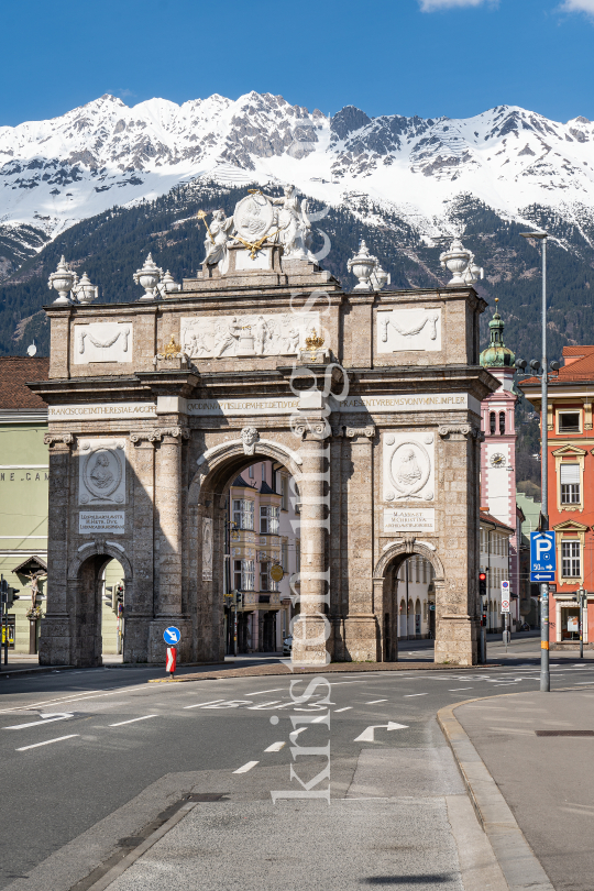 Triumphpforte, Innsbruck, Tirol, Austria by kristen-images.com