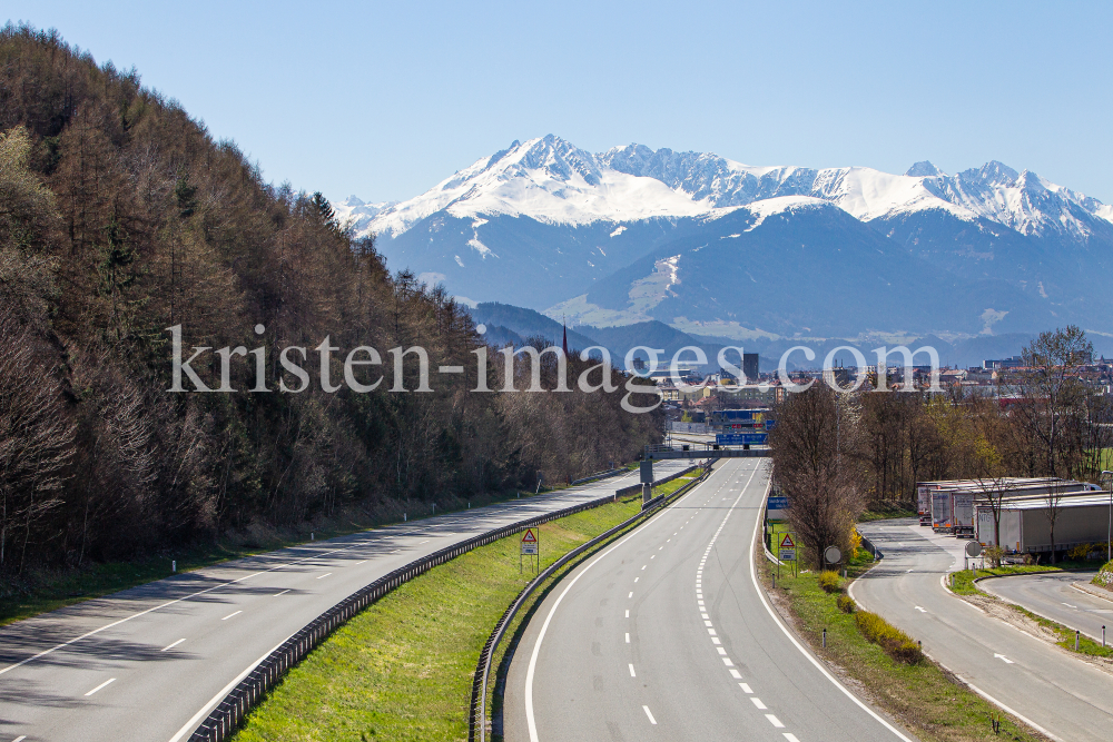 Inntalautobahn A12 bei Innsbruck, Tirol, Austria by kristen-images.com