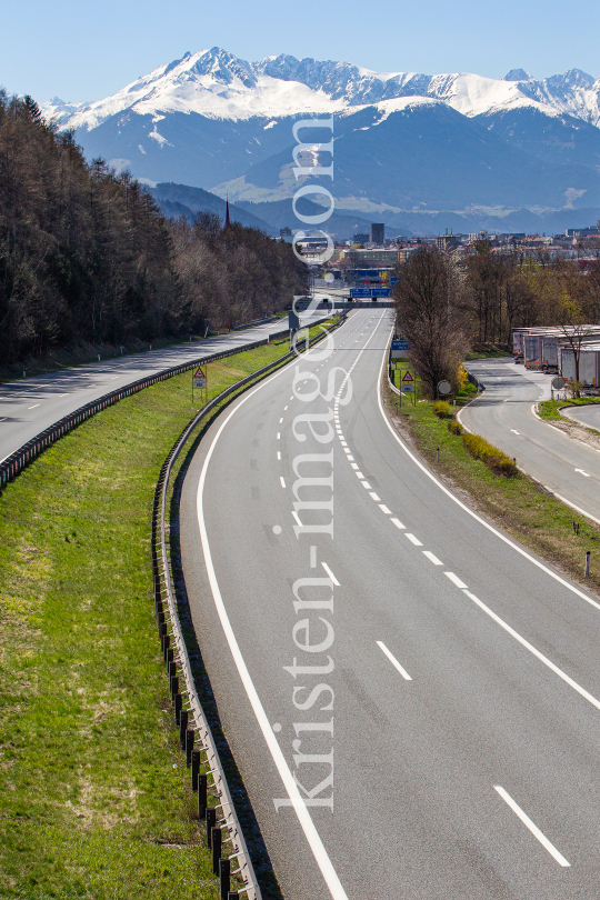 Inntalautobahn A12 bei Innsbruck, Tirol, Austria by kristen-images.com